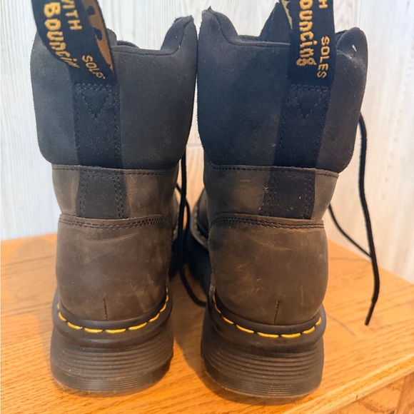 Dr.Martens Zebzag 8 Tie Suede Burnished Waxy Boots Men's Size US 7 Womens 8 - Picture 3 of 6